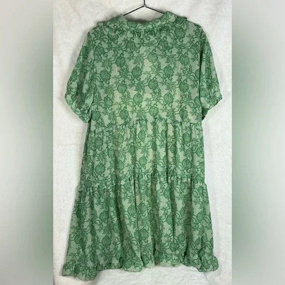 J. Crew Green Lace Midi Dress - Picture 7 of 8